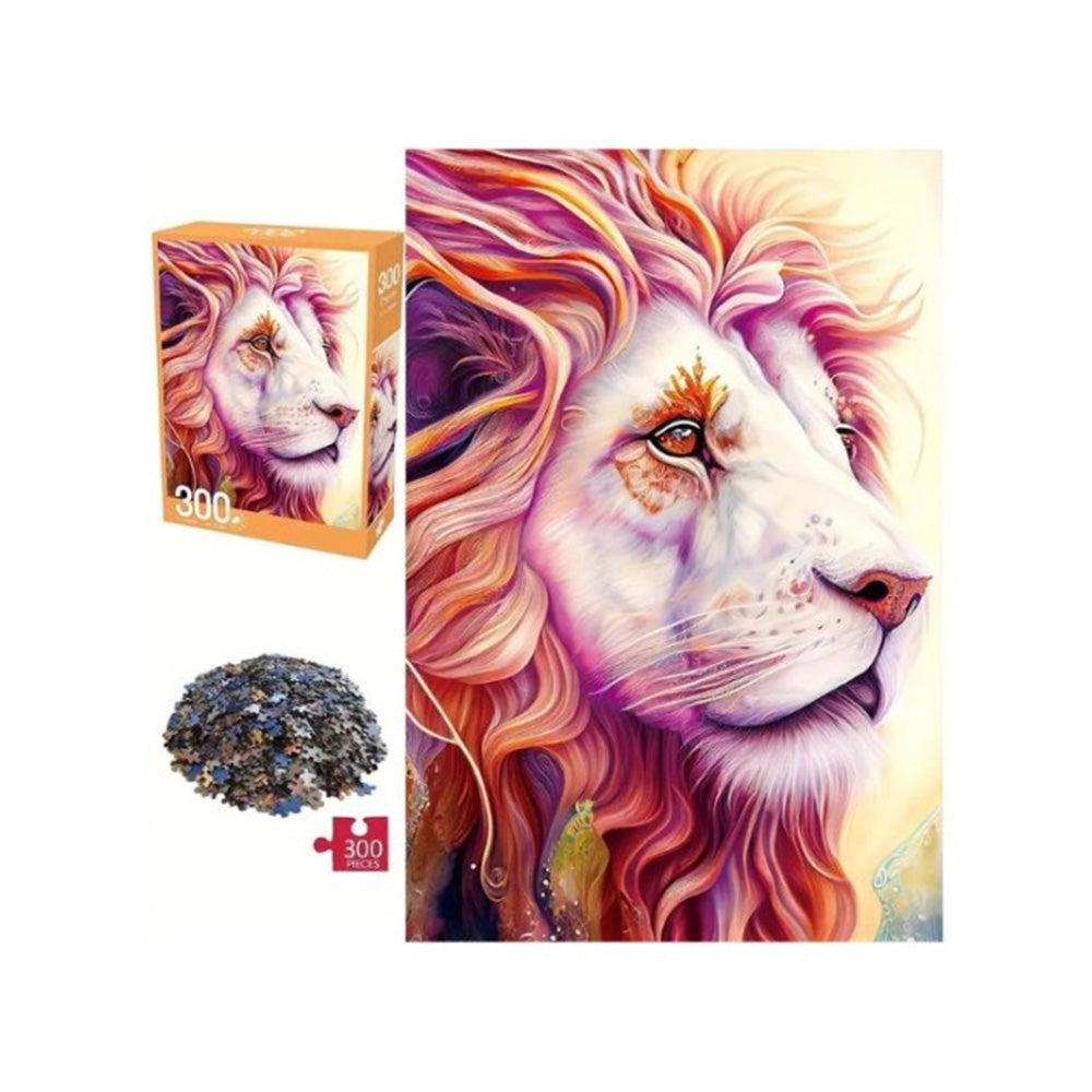 Puzzle Πολύχρωμο Λιοντάρι 300τμχ